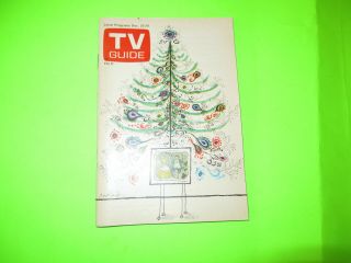 Vintage December 1972 Tv Guide Christmas Holiday Edition