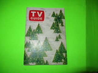 Vintage December 1967 Tv Guide Christmas Holiday Edition