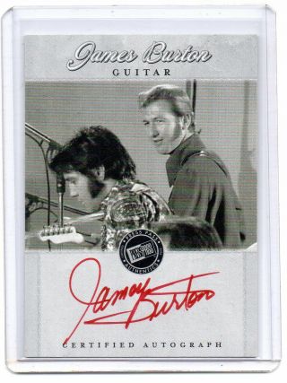 2006 Elvis Presley Lives Signatures James Burton Autograph/auto Red Ink Rare