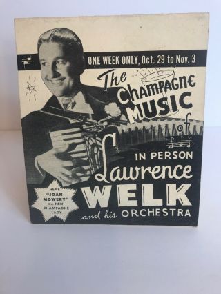 Vintage Lawrence Welk In Person Performance Advertisement