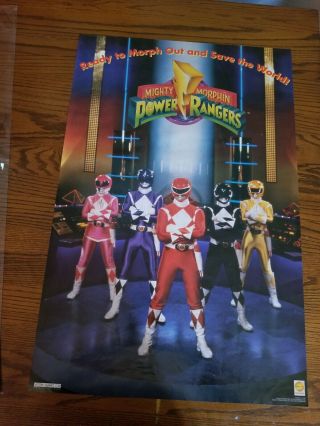 Vintage Power Rangers Poster 642 - 1993 - Rare