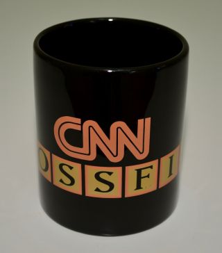 Cnn Crossfire Mug Black 1982 - 2005 Tv News Debate