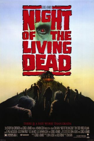 Night Of The Living Dead (1990) Movie Poster - Rolled