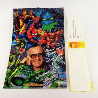 Stan Lee Marvel Comic Book Autographed Signed Superhero Poster Memorabilia