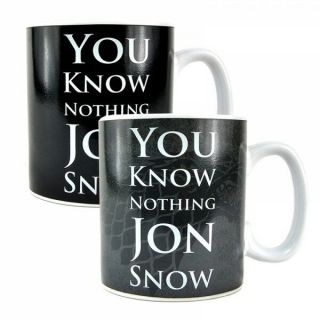 GAME OF THRONES JON SNOW YOU KNOW NOTHING HEAT CHANGING MAGIC COFFEE MUG CUP 2