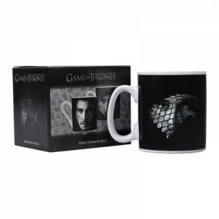 GAME OF THRONES JON SNOW YOU KNOW NOTHING HEAT CHANGING MAGIC COFFEE MUG CUP 3