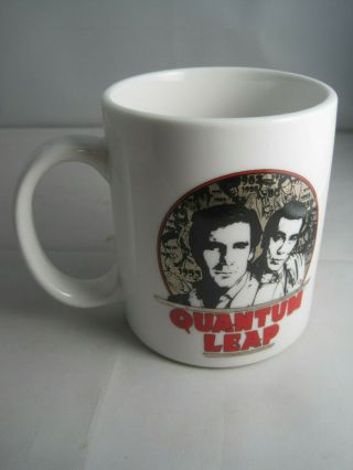 Vintage 1989 Quantum Leap Tv Show Coffee Mug Cup Rare Sott Bakula Dean Stockwell