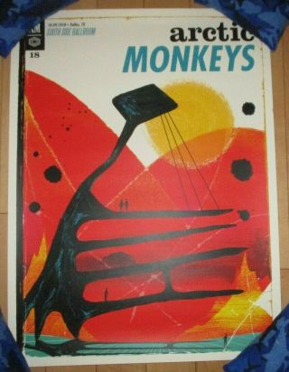 Arctic Monkeys Concert Gig Tour Poster Print Dallas 10 - 9 - 18 2018 Ivan Minsloff