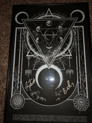 A Perfect Circle Signed Framed 2017 Tour Concert Poster