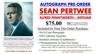 Pre - Order Sean Pertwee Gotham 8x10 Autograph Signed To You Batman Series