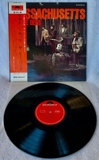 The Bee Gees " Massachusetts " Ultra - Rare Japanese 1968 1st Press W/obi