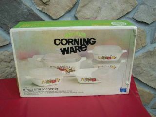Vintage Spice O Life Corning Ware 11 Piece Store And Cook Set