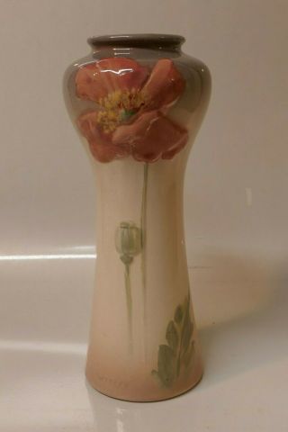 Early 20th Century Weller Art Pottery Etna High Gloss Vase - 10 " Tall