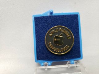 Vintage Apple Product Professional Black/ Gold Pin Rare collectible 3
