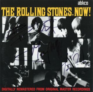 The Rolling Stones Mick Jagger,  Keith Richards & Ronnie Wood Signed Cd Now