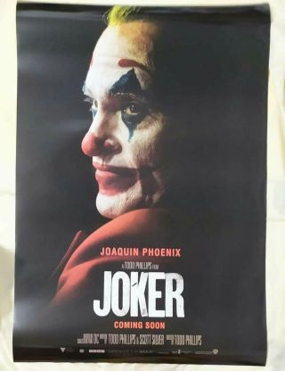 Joker Ds Movie Poster Double Sided 27x40 Intl Ver.  C Joaquin Phoenix
