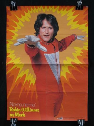 Ultra Rare Robin Williams As Mork From Ork Mork & Mindy 1979 In Red Jumpsuit