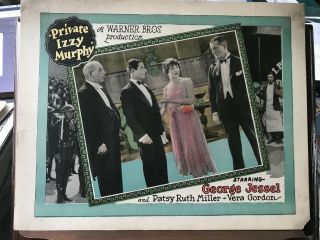 Private Izzy Murphy 1926 Warner Brothers Silent Comedy Lobby Card George Jessel