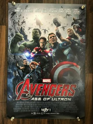 The Avengers Age Of Ultron Movie Film Double Sided Theatrical Poster 27x40 D/s
