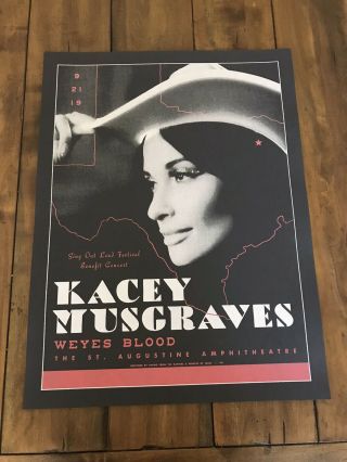 Kacey Musgraves St Augustine The Amp Limited Edition Concert Poster 1 Of 90