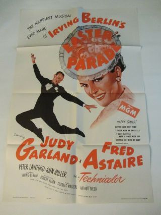 Easter Parade Movie Poster - 1962 Poster Judy Garland,  Fred Astaire