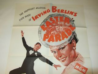 EASTER PARADE movie poster - 1962 poster JUDY GARLAND,  FRED ASTAIRE 2