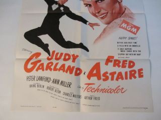 EASTER PARADE movie poster - 1962 poster JUDY GARLAND,  FRED ASTAIRE 3