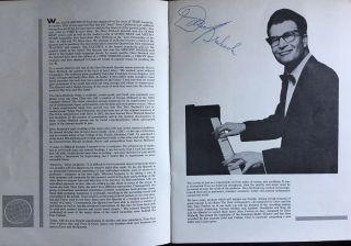 Dave Brubeck Quartet Autographed Program - World Tour 1962 4