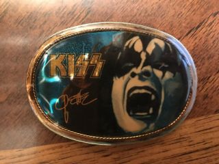 Gene Simmons Belt Buckle Pacifica,  Mego,  Aucoin,  Rare,  Stanley