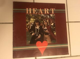 1977 Heart Little Queen Tour Concert Program Ann & Nancy Wilson Cal Jam Ii Wow