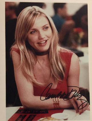 Cameron Diaz Signed Color Photo “there’s Something About Mary”