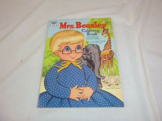 Vintage 1972 Mrs Beasley Coloring Book Whitman Family Affair Tv Show