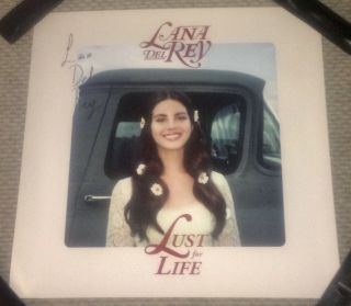 Lana Del Rey Signed Lust For Life 24x24 Poster From Her Official Website Store