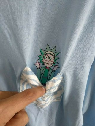 Rick and Morty Long Sleeve Hidden Pocket Tee - Large - loot crate exclusive 3