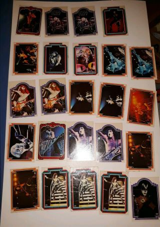 Kiss 1978 Donruss Almost Complete Trading Card Set