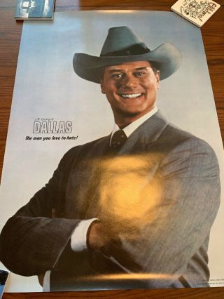 Larry Hagman Poster J.  R.  Ewing Dallas Tv 20 X 28 Pro Arts I Dream Of Jeannie
