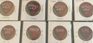 Motley Crue - All Bad Things Reaper Tour Guitar Pick Set - Nikki - Vince - Mick - Tommy