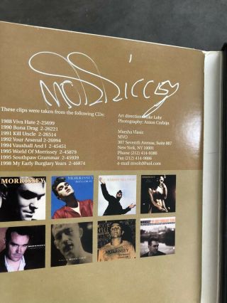 Morrissey Signed " Oy Esteban " Dvd - Autograph From 2000 - The Smiths