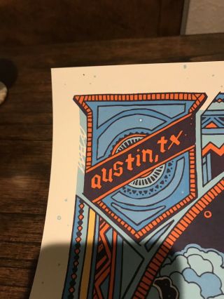 Phish Austin 360 Ampitheater Concert Poster Print Tyler Stout Signed Artist Ed 3