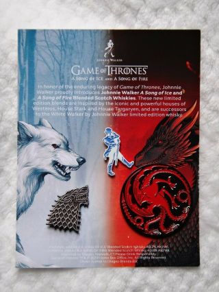 Game Of Thrones Set Of 3 Enamel Pins 2019 Sdcc Exclusive
