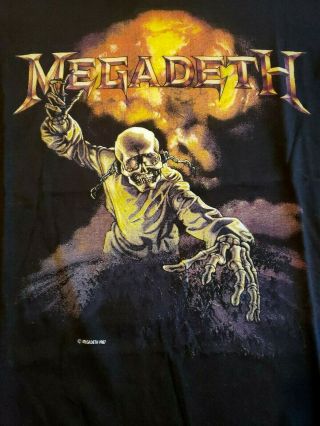 1987 Megadeth Concert T Shirt Xl Peace Sells True Vintage Single Stitch Sp Ford