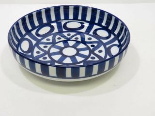 Dansk Arabesque Blue/white Pasta Bowl - Set Of 8