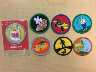 Set Of 7 Sdcc 2018 Adult Swim Merit Badges Patches Rare