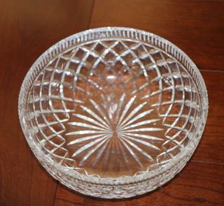 Spectacular 10” Vintage Waterford Lead Crystal Bowl In