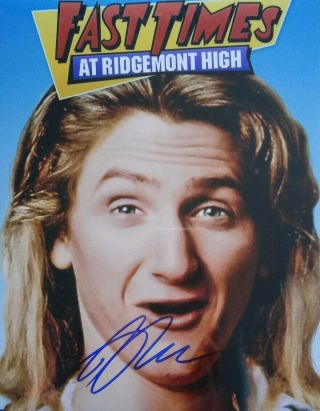 Sean Penn Signed Autographed 8x10 Photo - Fast Times At Ridgemont High - W/coa