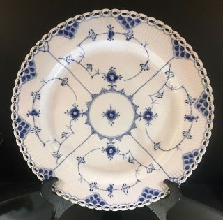 Royal Copenhagen - - Blue Fluted Full Lace - - Chop Plate - 13.  25 " - N0 Issues - - Buy It Now