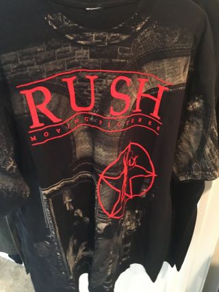 Rush Moving Pictures All Over Shirt Size Xl Rare Htf Oop Authentic