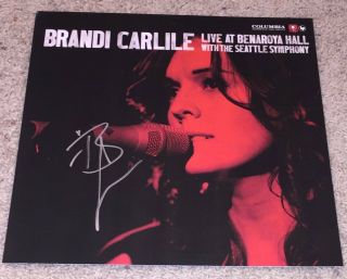 Brandi Carlile Signed Autograph Live At Benaroya Hall Album Flat A W/proof
