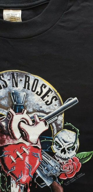 Vintage Guns n Roses Long Sleeve XL T Shirt 90 ' s Axl Slash Duff 3