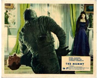 The Mummy Front Of House Lobby Card Christopher Lee Hammer Horror 1959
